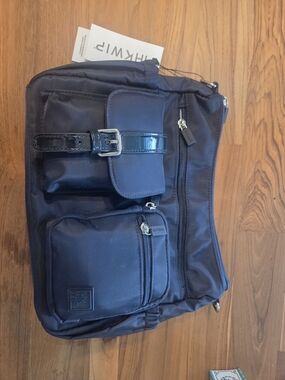 NWT Ihkwip Cargo Messanger Bag - Black Crossbody Bag with Multiple Pockets